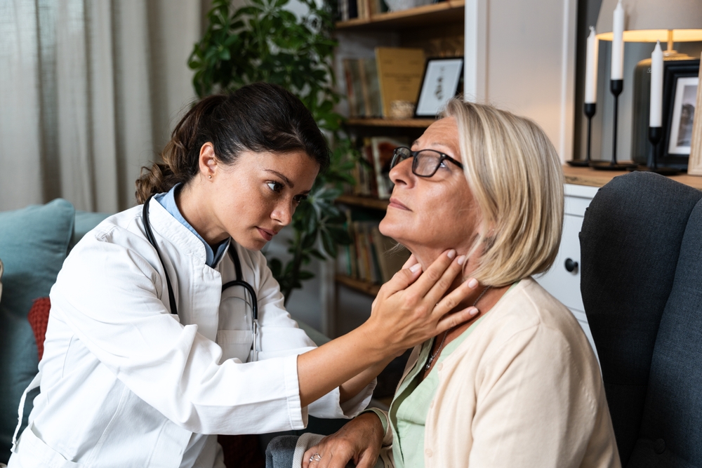During A Home Visit To An Elderly Patient - thyroid